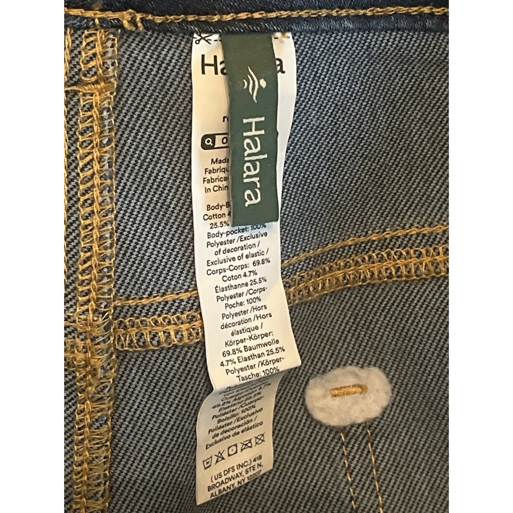 Halara Flex Wide Leg Jeans 1X Pull On Stretch Denim High Rise - Picture 6 of 6